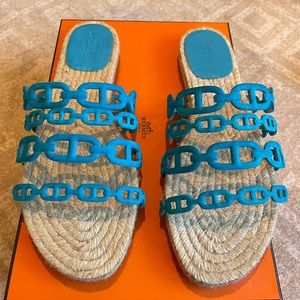 Hermes Ancone Espadrille Sandals